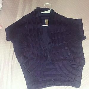 Purple knitted vest
